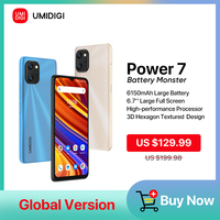 UMIDIGI Power 7 telefon smartfon z androidem Unisoc T610 RAM 4GB ROM 128GB 6.7 "wyświetlacz 20MP tylna kamera 6150mAh bateria komórkowa 1